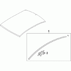 Hyundai OEM 11-15 Sonata-roof Molding Clip 872163S000